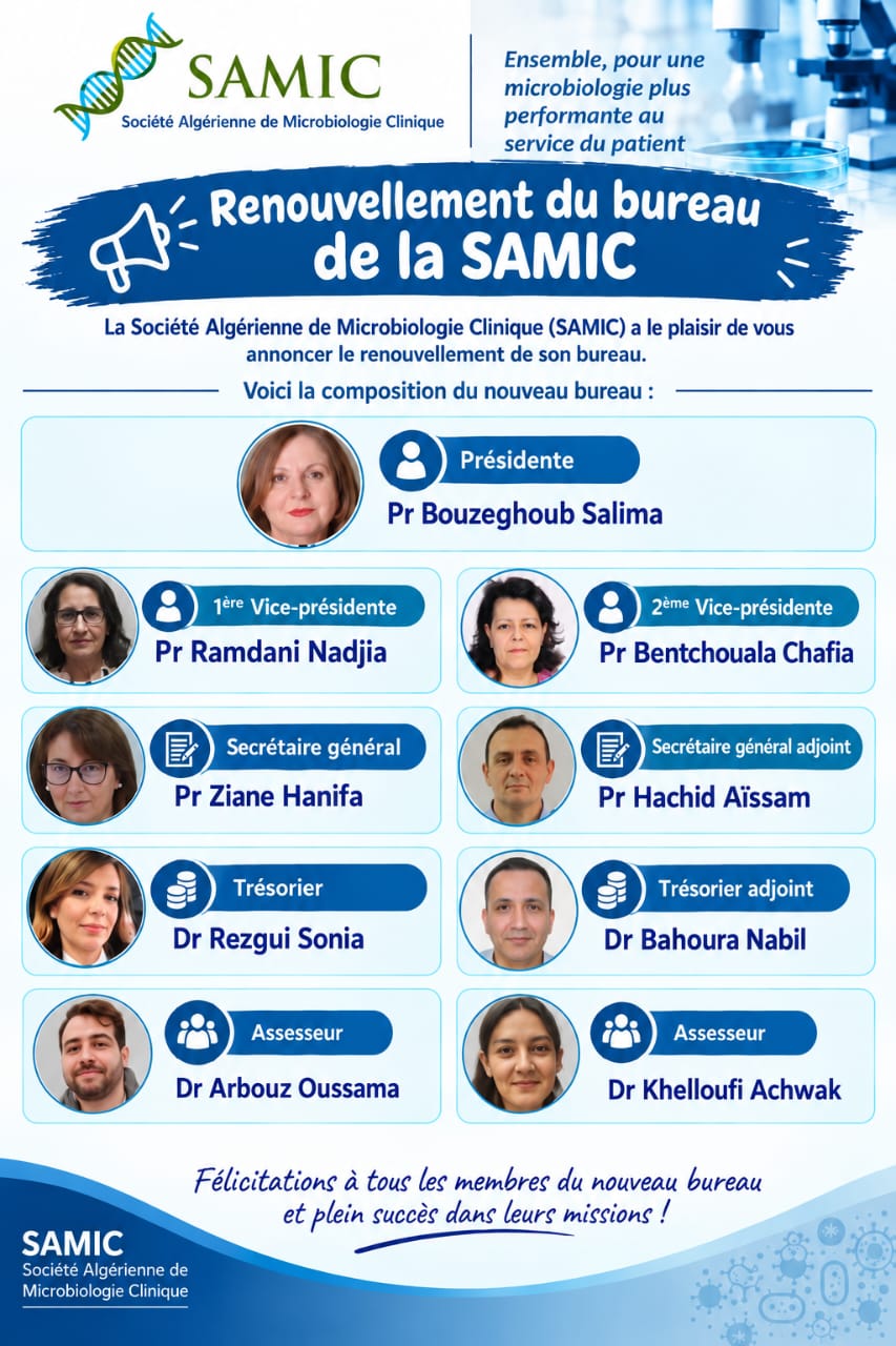🔬 Renouvellement du bureau de la SAMIC