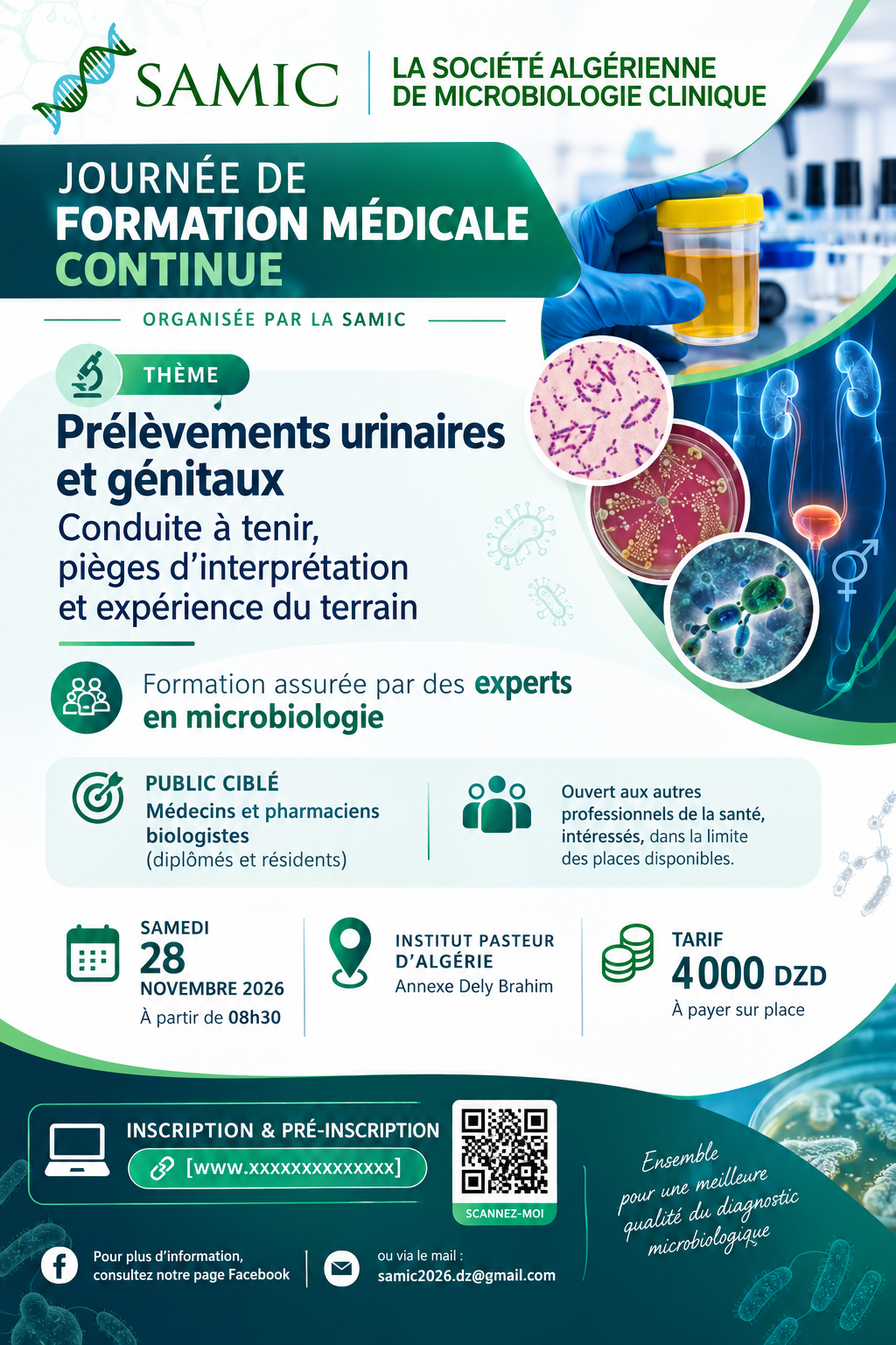 Affiche — Les Prélèvements urinaires et génétaux
